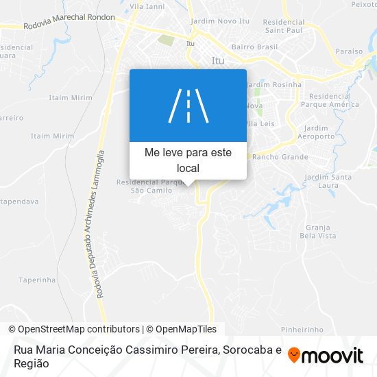 Rua Maria Conceição Cassimiro Pereira mapa