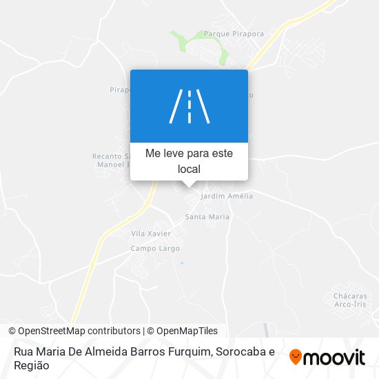 Rua Maria De Almeida Barros Furquim mapa