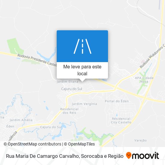 Rua Maria De Camargo Carvalho mapa