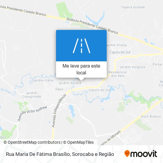 Rua Maria De Fátima Brasílio mapa