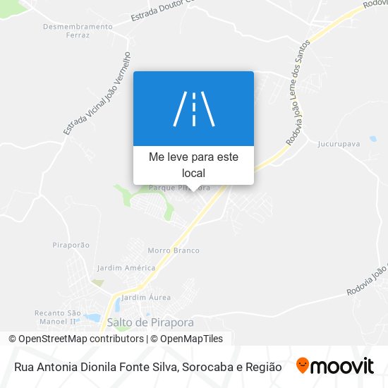 Rua Antonia Dionila Fonte Silva mapa