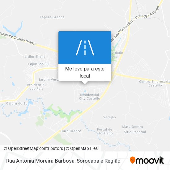 Rua Antonia Moreira Barbosa mapa
