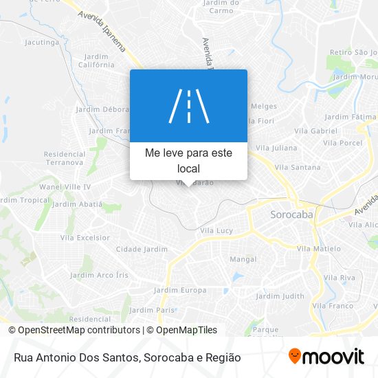 Rua Antonio Dos Santos mapa