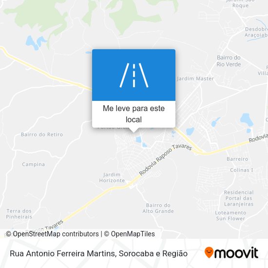 Rua Antonio Ferreira Martins mapa