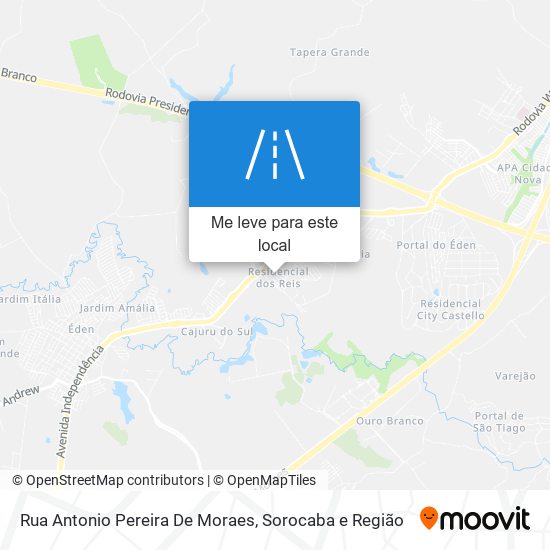 Rua Antonio Pereira De Moraes mapa