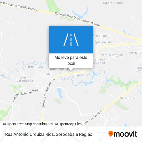 Rua Antonio Urquiza Rios mapa