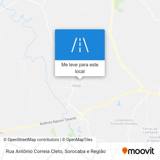 Rua Antônio Correia Cleto mapa