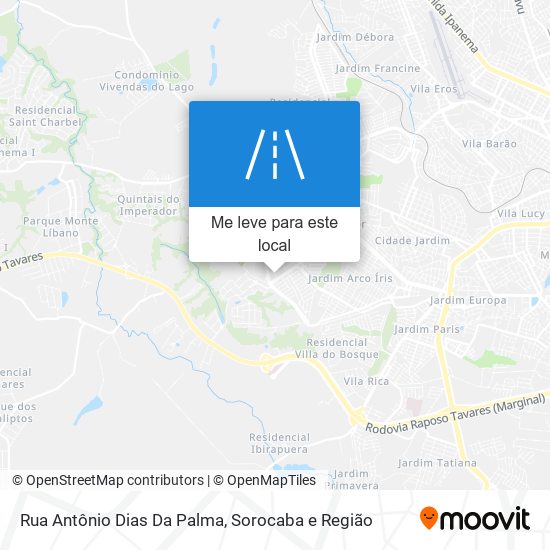 Rua Antônio Dias Da Palma mapa