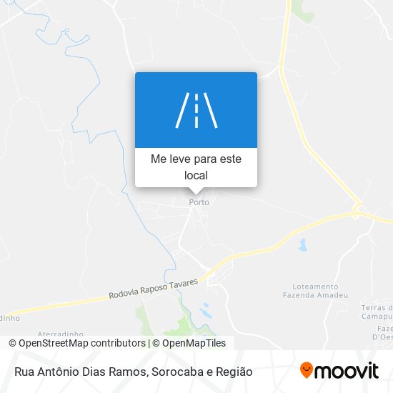 Rua Antônio Dias Ramos mapa