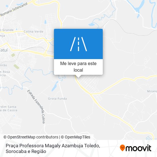 Praça Professora Magaly Azambuja Toledo mapa