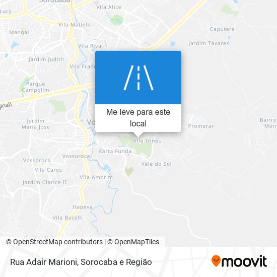 Rua Adair Marioni mapa