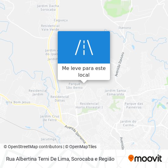 Rua Albertina Terni De Lima mapa