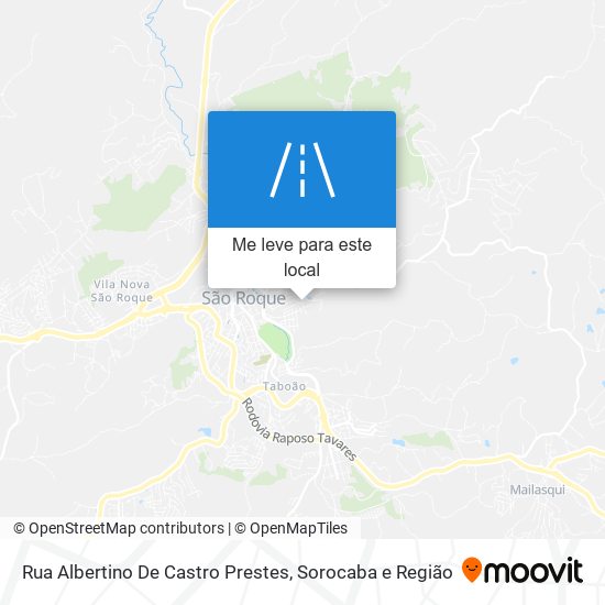 Rua Albertino De Castro Prestes mapa