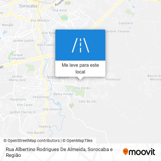 Rua Albertino Rodrigues De Almeida mapa