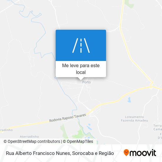 Rua Alberto Francisco Nunes mapa