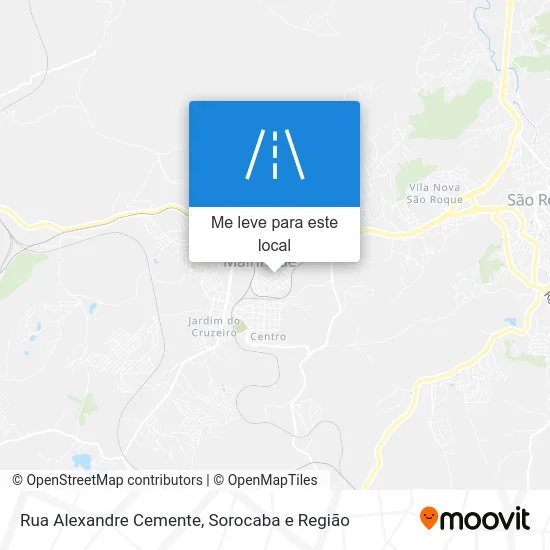 Rua Alexandre Cemente mapa