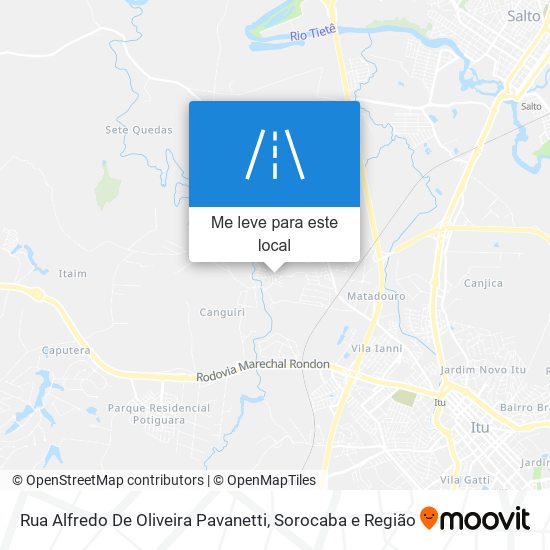 Rua Alfredo De Oliveira Pavanetti mapa