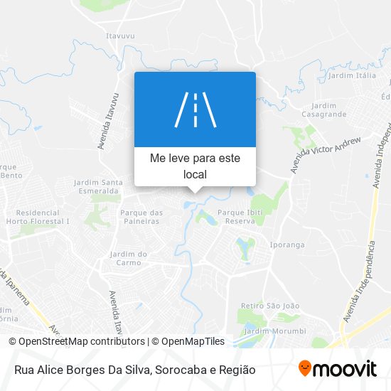 Rua Alice Borges Da Silva mapa