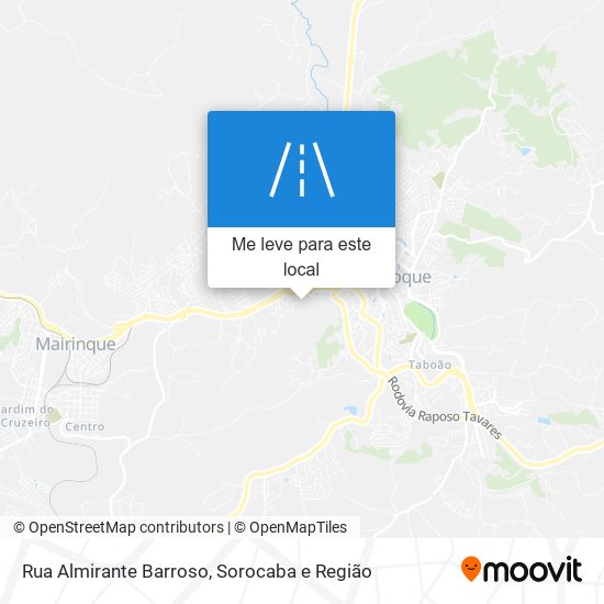 Rua Almirante Barroso mapa