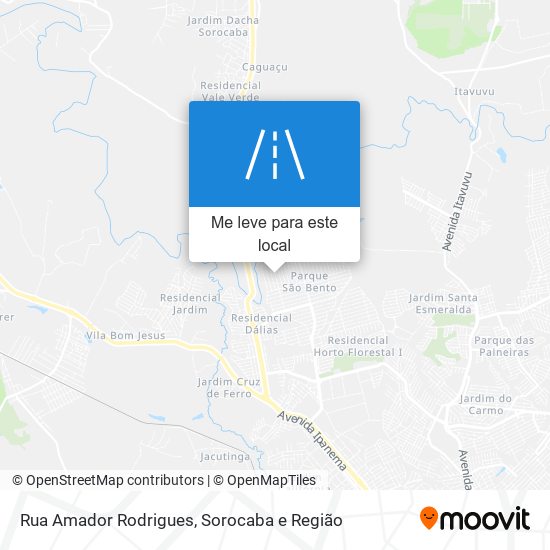 Rua Amador Rodrigues mapa