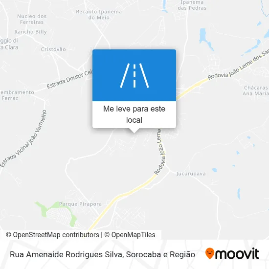 Rua Amenaide Rodrigues Silva mapa