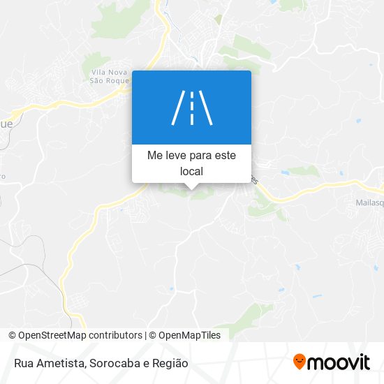 Rua Ametista mapa