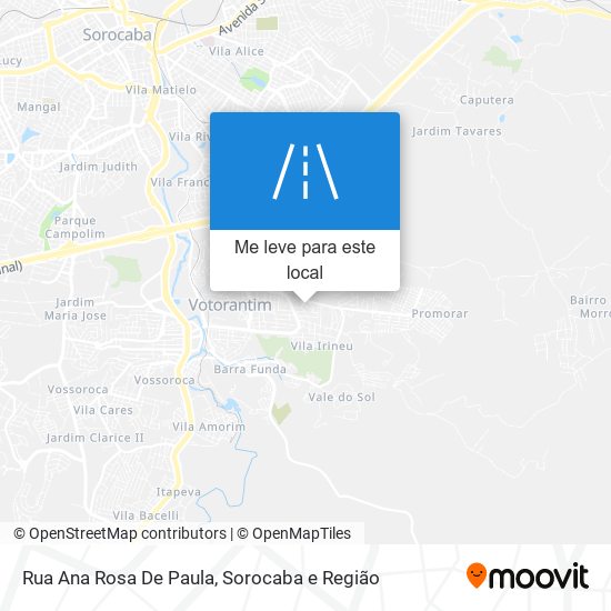 Rua Ana Rosa De Paula mapa