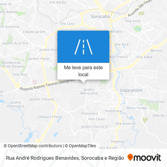 Rua André Rodrigues Benavides mapa