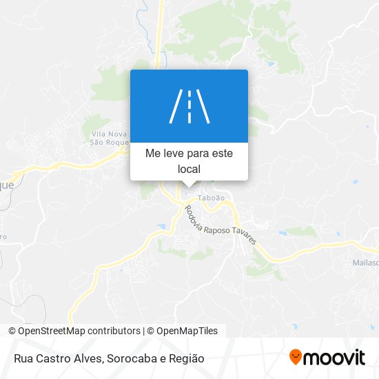 Rua Castro Alves mapa