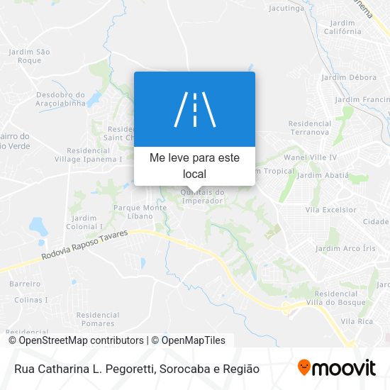 Rua Catharina L. Pegoretti mapa