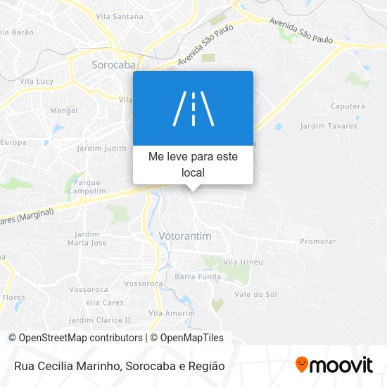 Rua Cecilia Marinho mapa
