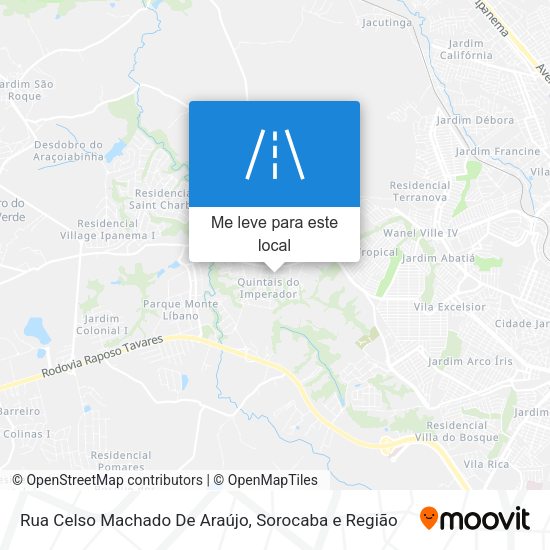 Rua Celso Machado De Araújo mapa