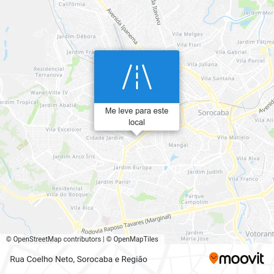 Rua Coelho Neto mapa