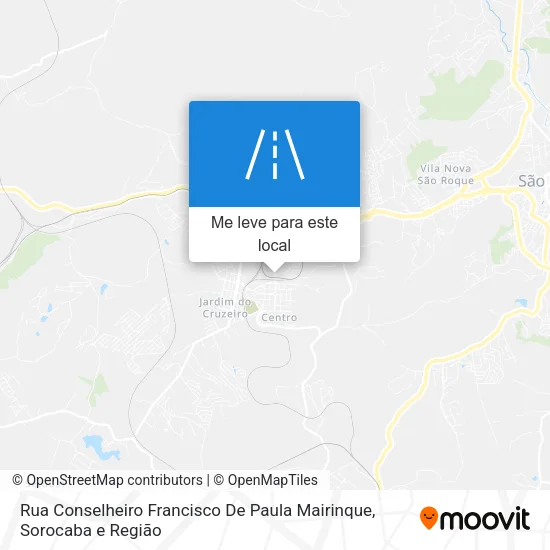 Rua Conselheiro Francisco De Paula Mairinque mapa