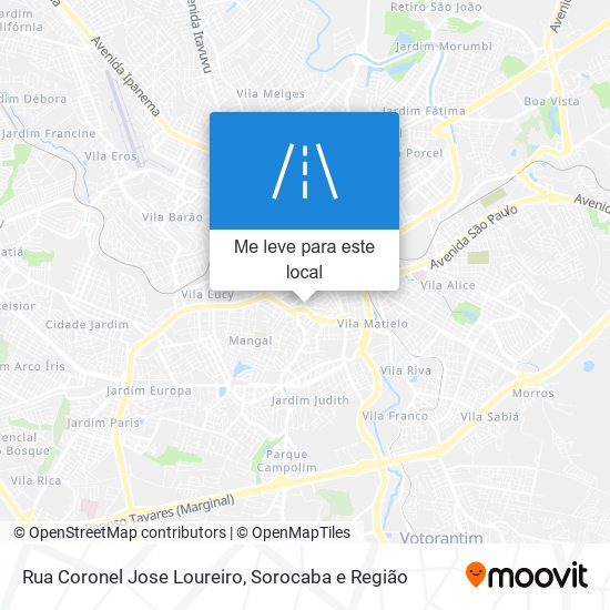 Rua Coronel Jose Loureiro mapa