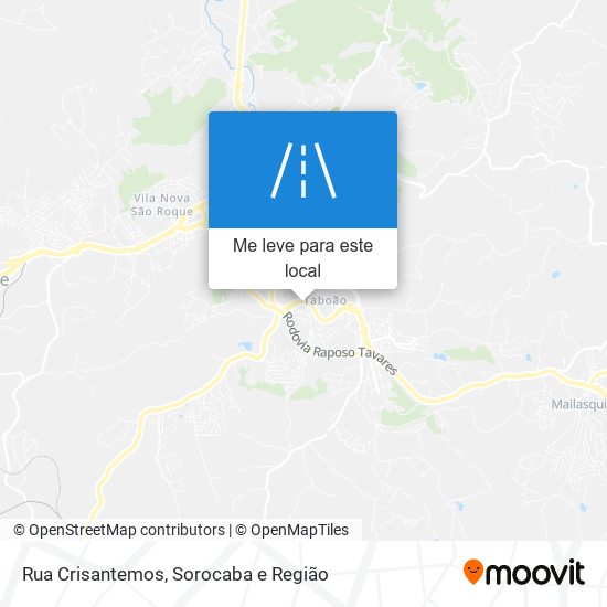 Rua Crisantemos mapa