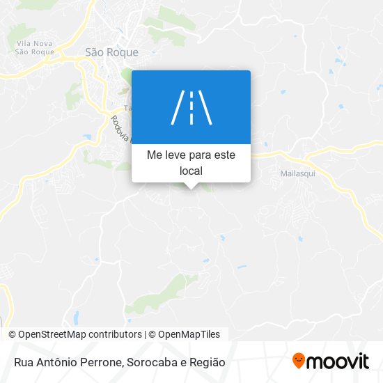 Rua Antônio Perrone mapa