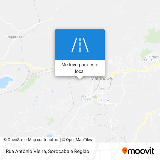 Rua Antônio Vieira mapa