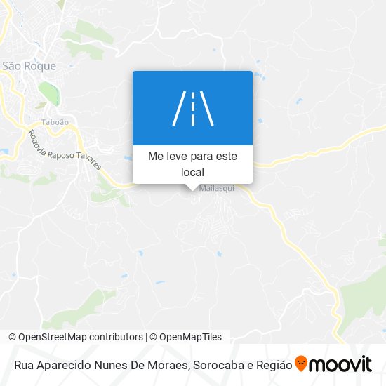 Rua Aparecido Nunes De Moraes mapa