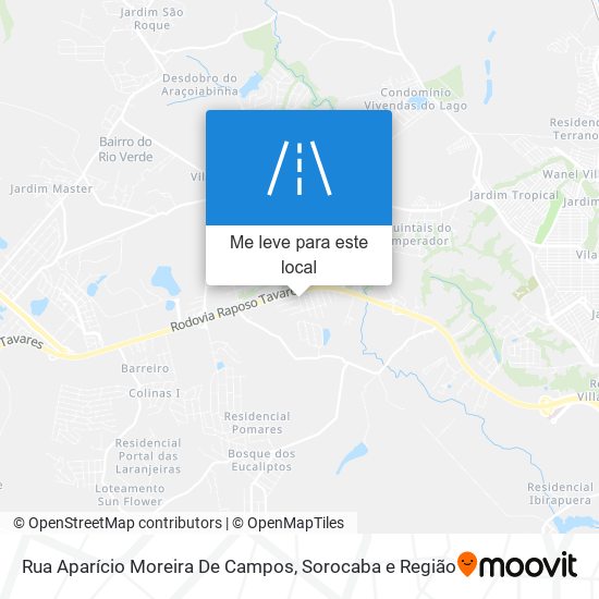 Rua Aparício Moreira De Campos mapa