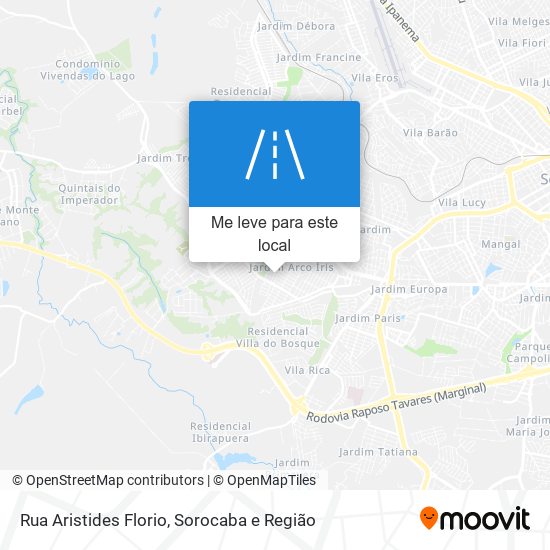 Rua Aristides Florio mapa