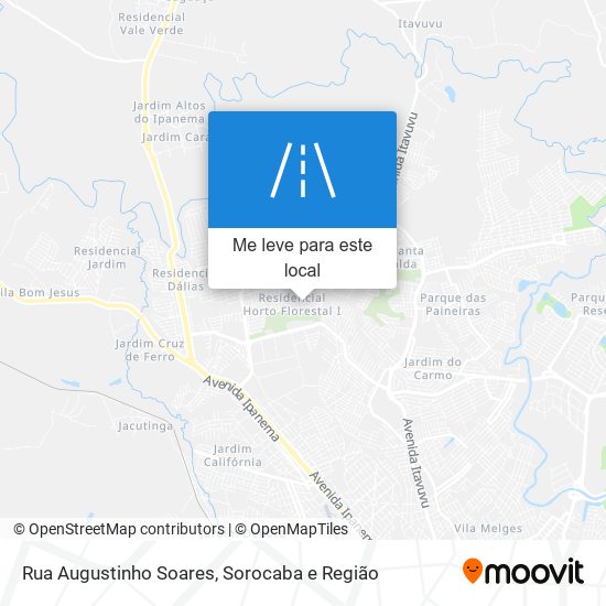 Rua Augustinho Soares mapa