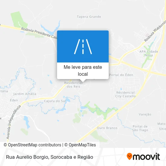 Rua Aurelio Borgio mapa