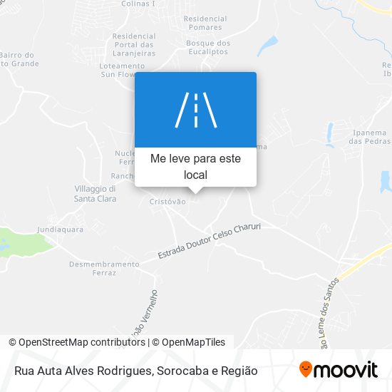 Rua Auta Alves Rodrigues mapa