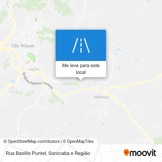 Rua Basílio Puntel mapa