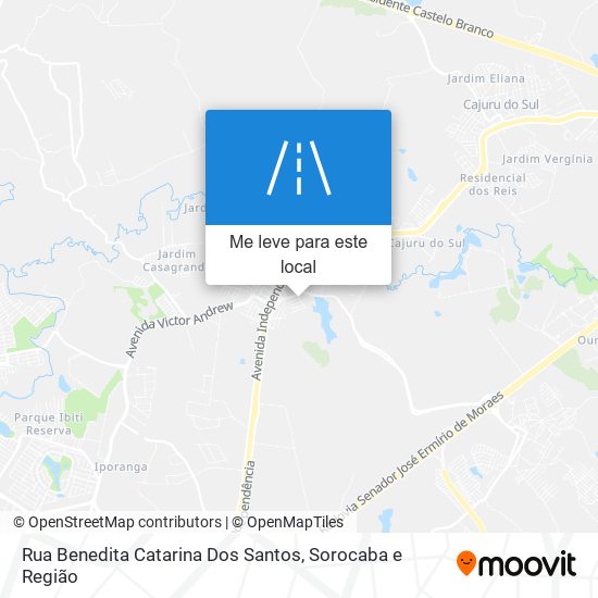 Rua Benedita Catarina Dos Santos mapa