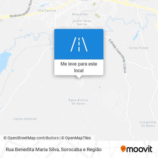 Rua Benedita Maria Silva mapa