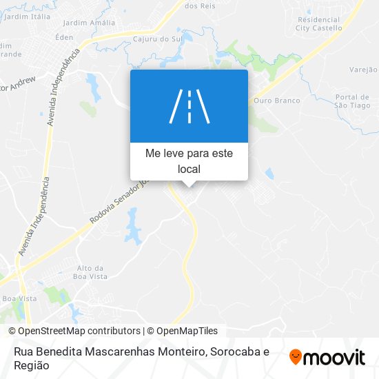 Rua Benedita Mascarenhas Monteiro mapa