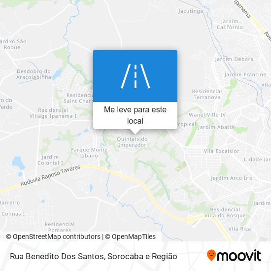 Rua Benedito Dos Santos mapa