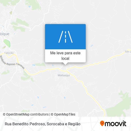 Rua Benedito Pedroso mapa